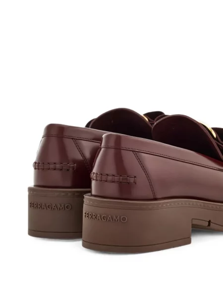 Pantofi loafer Ferragamo chunky roșu