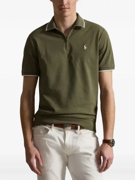 Τέντωμα καρό κιλότα Polo Ralph Lauren με κέντημα πράσινο