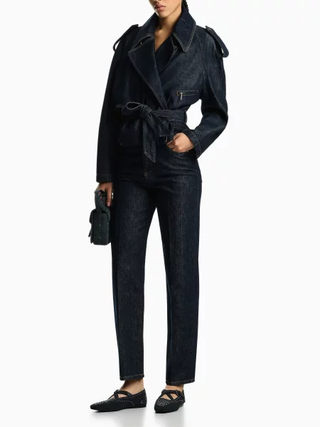 Прямые джинсы Emporio Armani синие