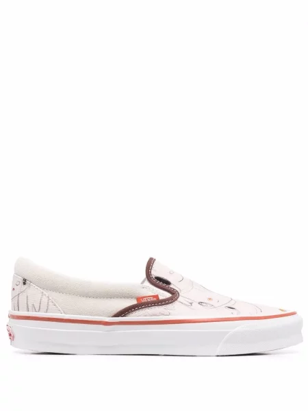Sneakersy Vans wsuwane klasyczne białe