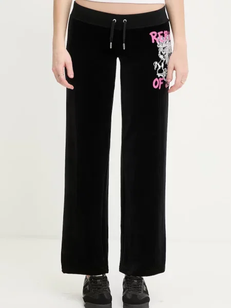 Juicy Couture spodnie dresowe REPUBLIC PANT czarne
