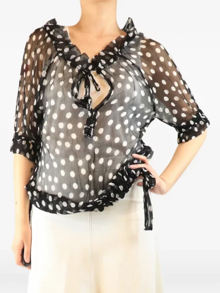 Top Lee Mathews cu buline negru