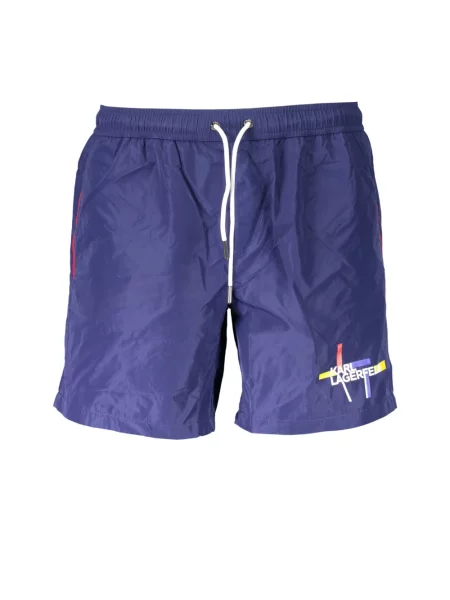 Kąpielówki Karl Lagerfeld Beachwear niebieskie
