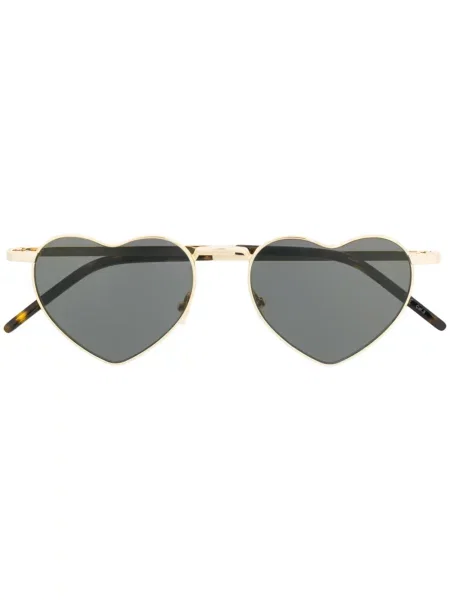 Ochelari de soare Saint Laurent Eyewear cu motiv cu inimi negru