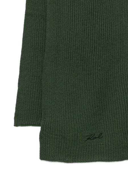 Fular Karl Lagerfeld tricotate verde