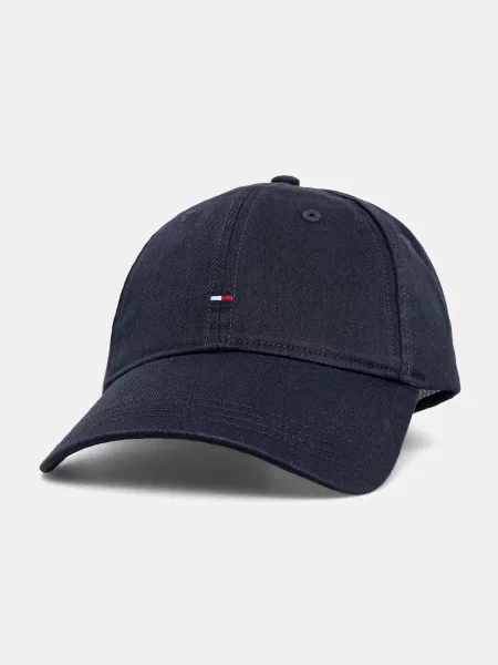 Шапка с козирка Tommy Hilfiger с изчистен дизайн тъмносиньо