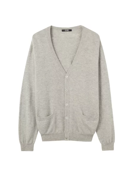 GOBI Cashmere Kardigán füstszürke