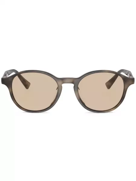 Okrugle sunčane naočale Brunello Cucinelli smeđa