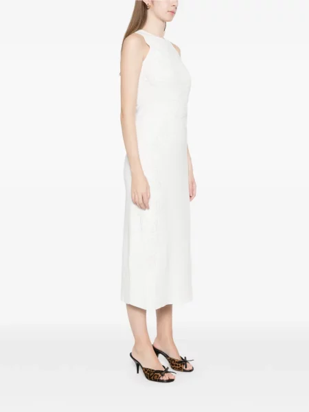 Rochie midi Maje fără mâneci alb