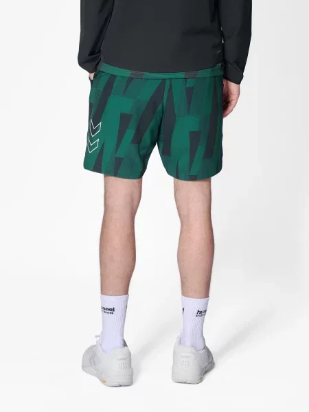Szorty z kieszonką Hummel Court Aop zielone