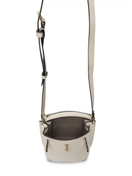 Body Mulberry din piele alb
