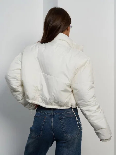 Зимова куртка ISSA Plus молочний