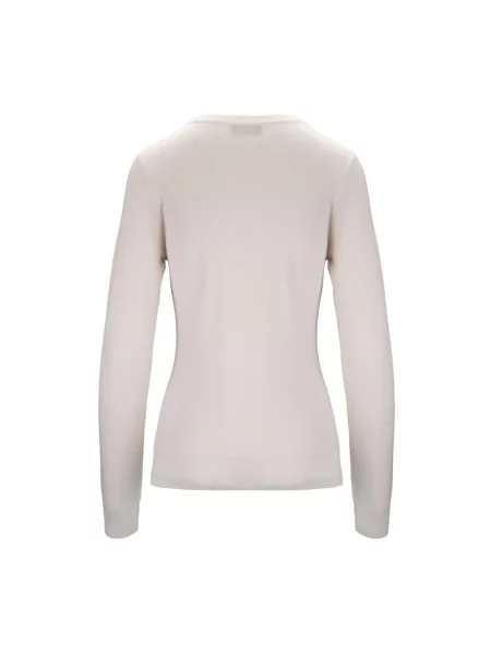 Bluza Elisabetta Franchi wełniana z długim rękawem biała