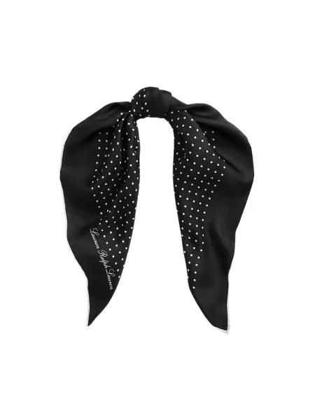 Ralph Lauren Akcesoria Kobieta ONE SIZE Jedwabna apaszka czarny