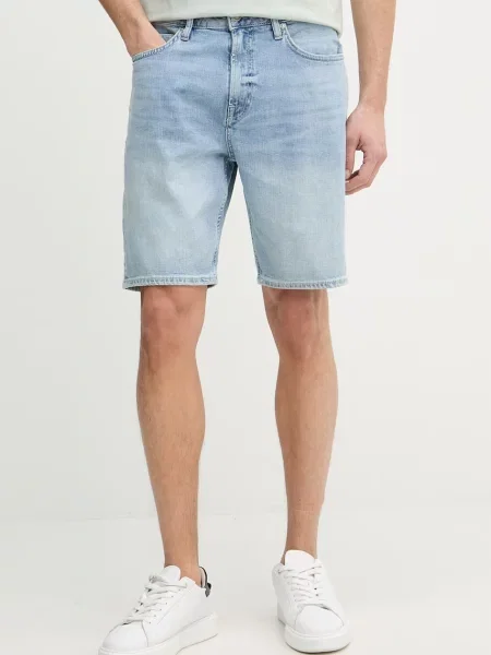 Guess kratke hlače za muškarce s pamukom RODEO plava
