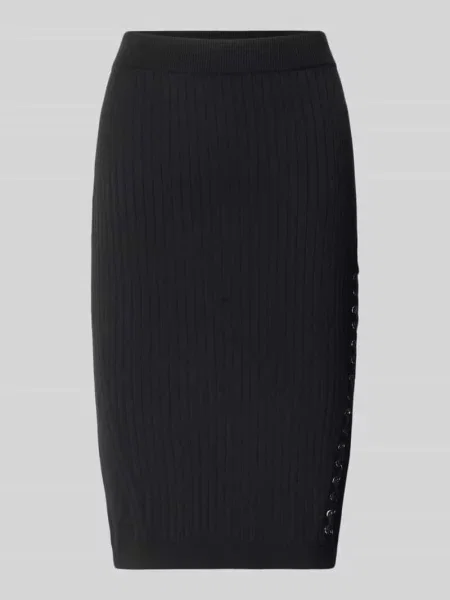 Spódnica do kolan z mieszanka model Gonna Maglia' Liu Jo Sport czarna