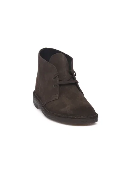 Púštne členkové topánky Clarks hnedá