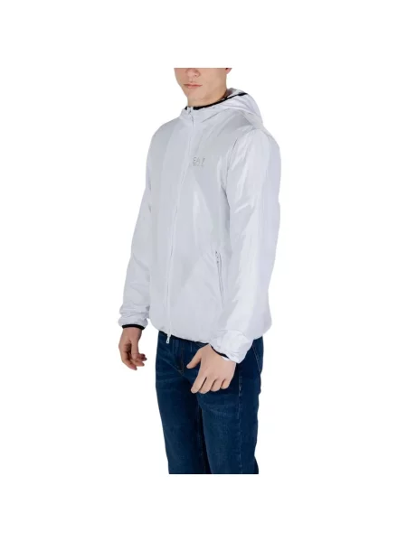Kurtka Emporio Armani Ea7 z długim rękawem biała
