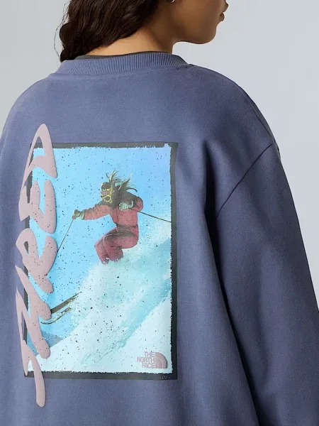 Світшот The North Face фіолетовий