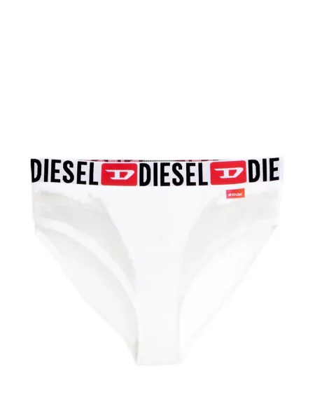 Chiloți briefs Diesel cu autograf alb