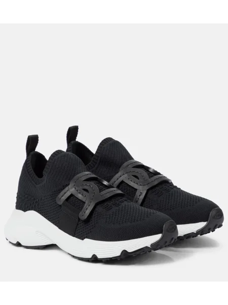 Sneakerși Tod's din piele negru