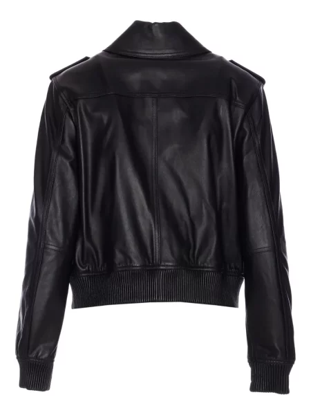 Rochie fără mâneci Michael Michael Kors fără mâneci de costum din piele negru