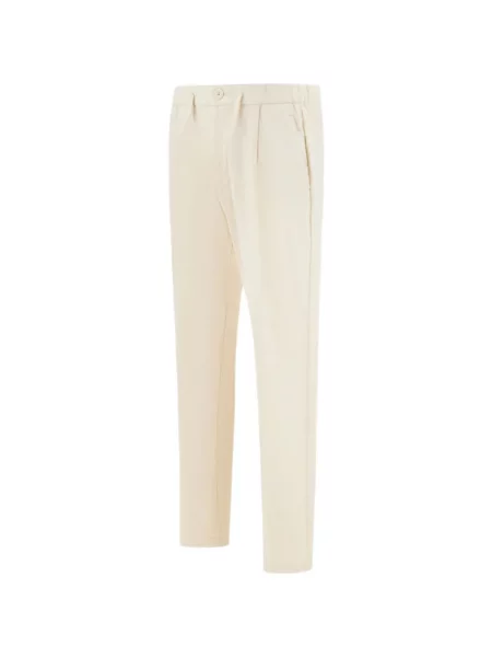 Pantaloni Herno stretch cu cordon alb