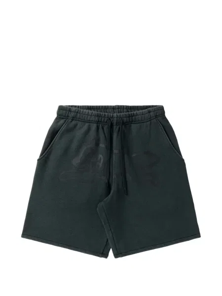 Pantaloni scurți Icecream cu imagine din jerseu negru