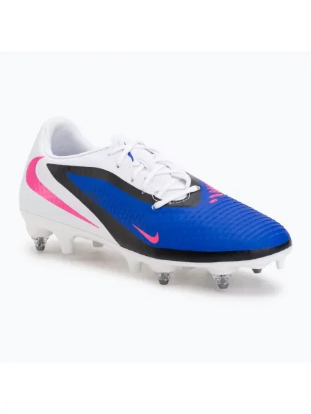 Încălțăminte de fotbal pentru bărbați Nike Phantom 6 Low Academy SG racer blue/white/pink blast alb