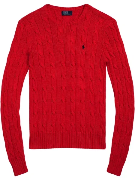 Polo Polo Ralph Lauren z twillu do kolan plisowane żółte