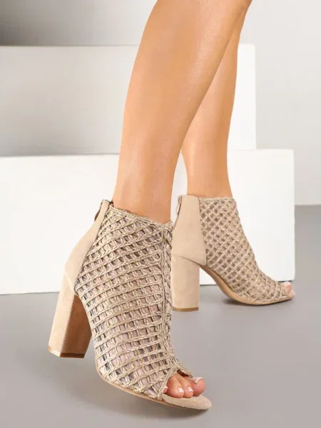 Botine Sovhira închis bej