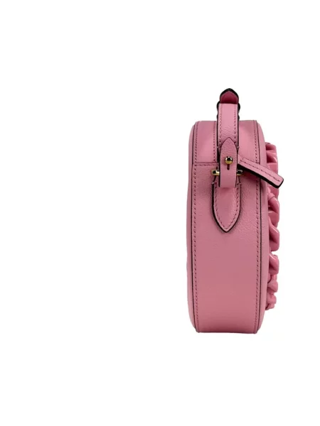 Torebka crossbody Versace skórzana różowa