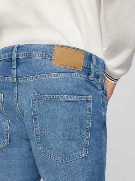 Dżinsy w kroju regular fit w stylu used model CLARK' Jack & Jones niebieskie