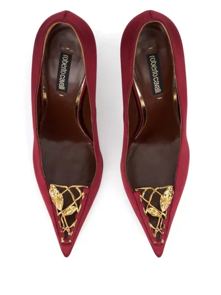 Pantofi cu toc Roberto Cavalli roșu