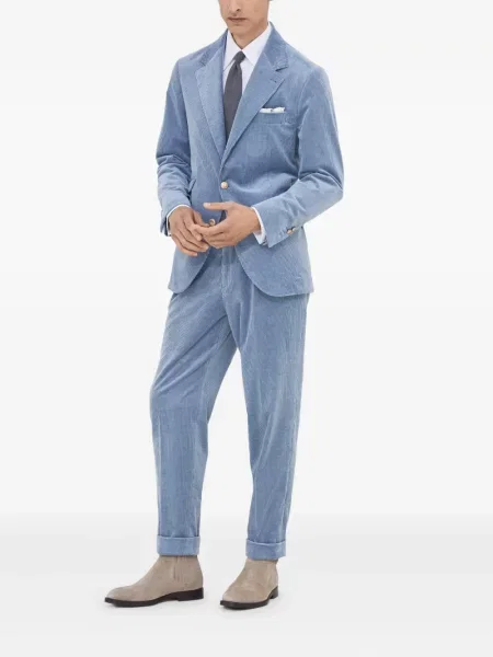 Pantaloni Brunello Cucinelli albastru