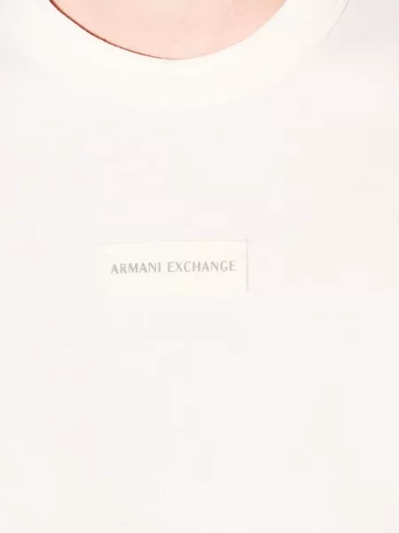 Pulover Armani Exchange cu autograf alb