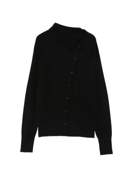 Cardigan Juun.j asimetric negru