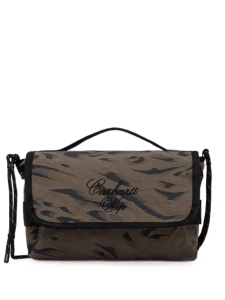 Remen Carhartt Wip s vezom s uzorkom tigra smeđa