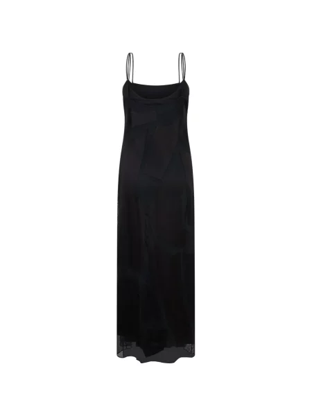 Rochie maxi Moschino plasă negru