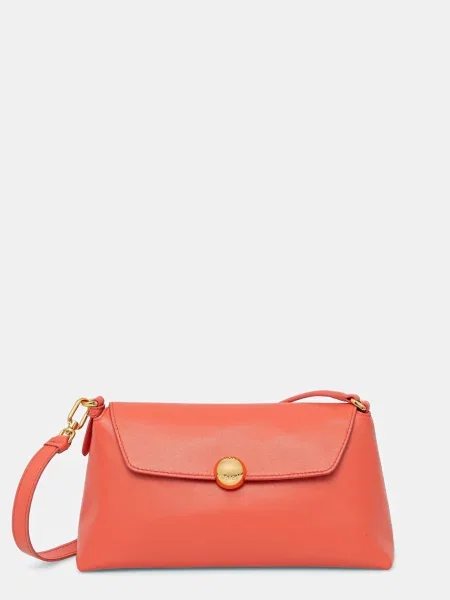 Furla geantă poștaș pentru femei din piele Sfera Soft Mini Crossbody portocaliu