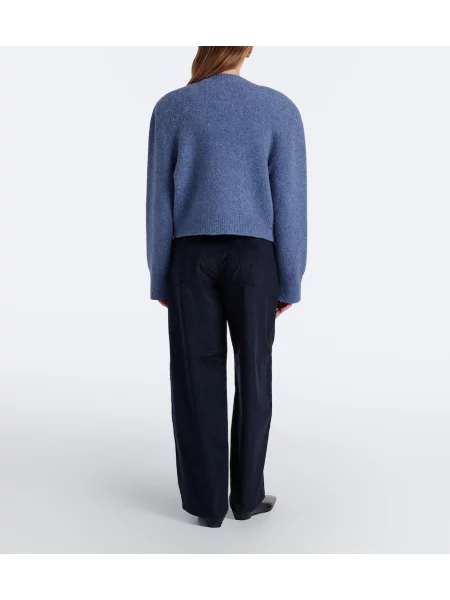 Pantaloni Róhe de catifea cord albastru