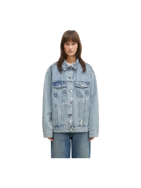 Anine Bing kurtka jeansowa Rory Jacket przejściowa niebieski