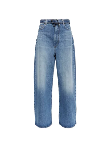 Blugi cu picior larg Sportmax albastru