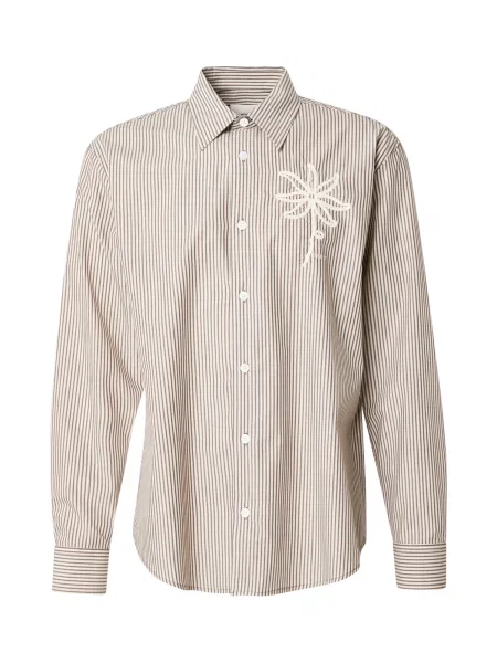 Košile Quinsy krémová hnědá