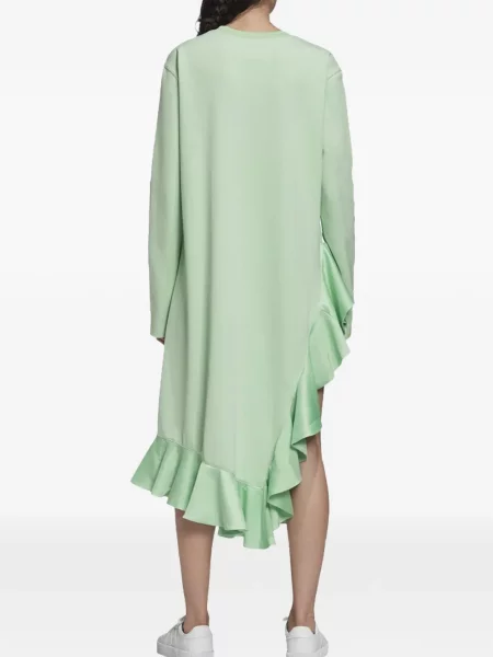 Pruhované krajkové pruhované tričko Adidas s vázáním šedé