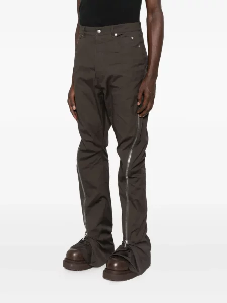 Kalhoty Rick Owens šedé