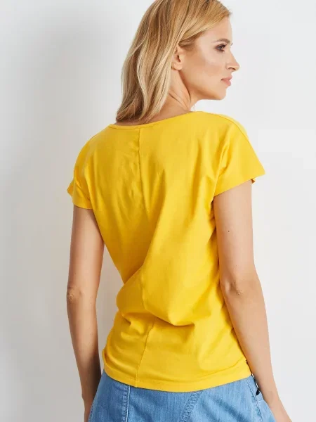 Tricou Fashionhunters galben