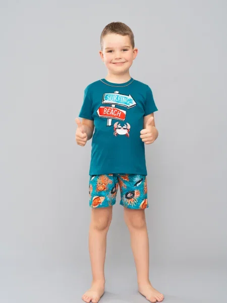 Pantaloni scurți copii Italian Fashion albastru