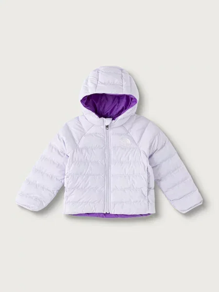 The North Face oboustranná bunda dětská KID REVERSIBLE PERRITO HOODED JACKET fialová