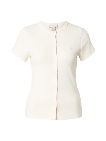 Calvin Klein Jeans Tricou natural alb